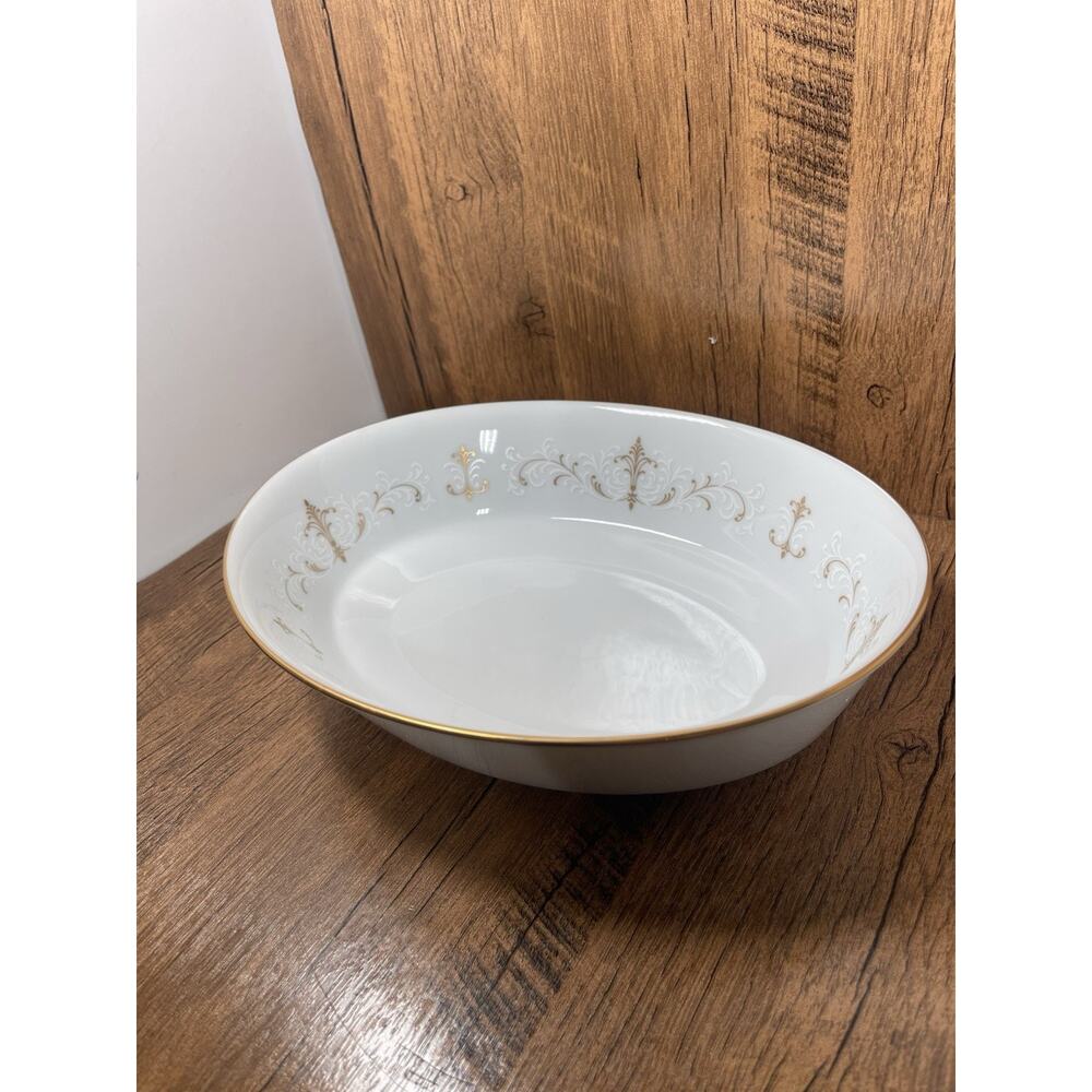 Noritake COURTNEY Porcelain Japan #6520 Oval 9 1/2 Inch Serving Bowl